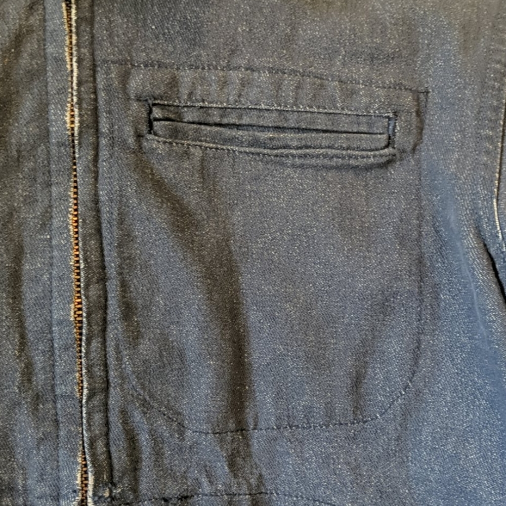 Vintage 60s work wear denim cropped jacket - Picture 6 of 11